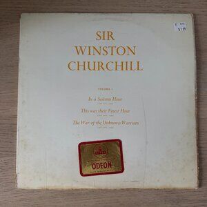 SIR WINSTON CHURCHILL VOLUME 1 one Lp VINYL UK Pressing ODEON